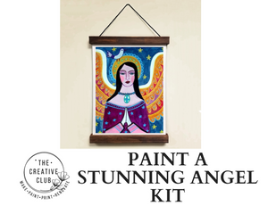 PAINT: STUNNING ANGEL ON WALL HANGING CANVAS