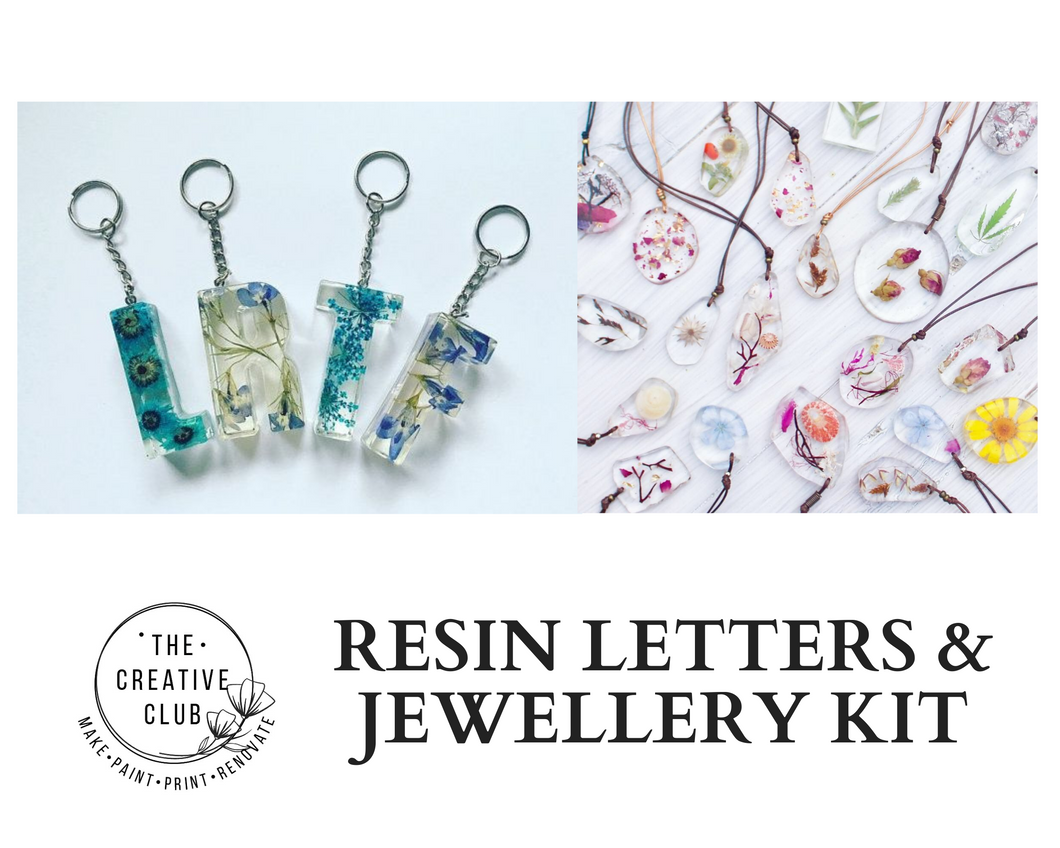 RESIN: RESIN LETTERS AND JEWELLERY KIT