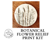 Load image into Gallery viewer, PRINT: BOTANICAL FLOWER RELIEF PRINT KIT
